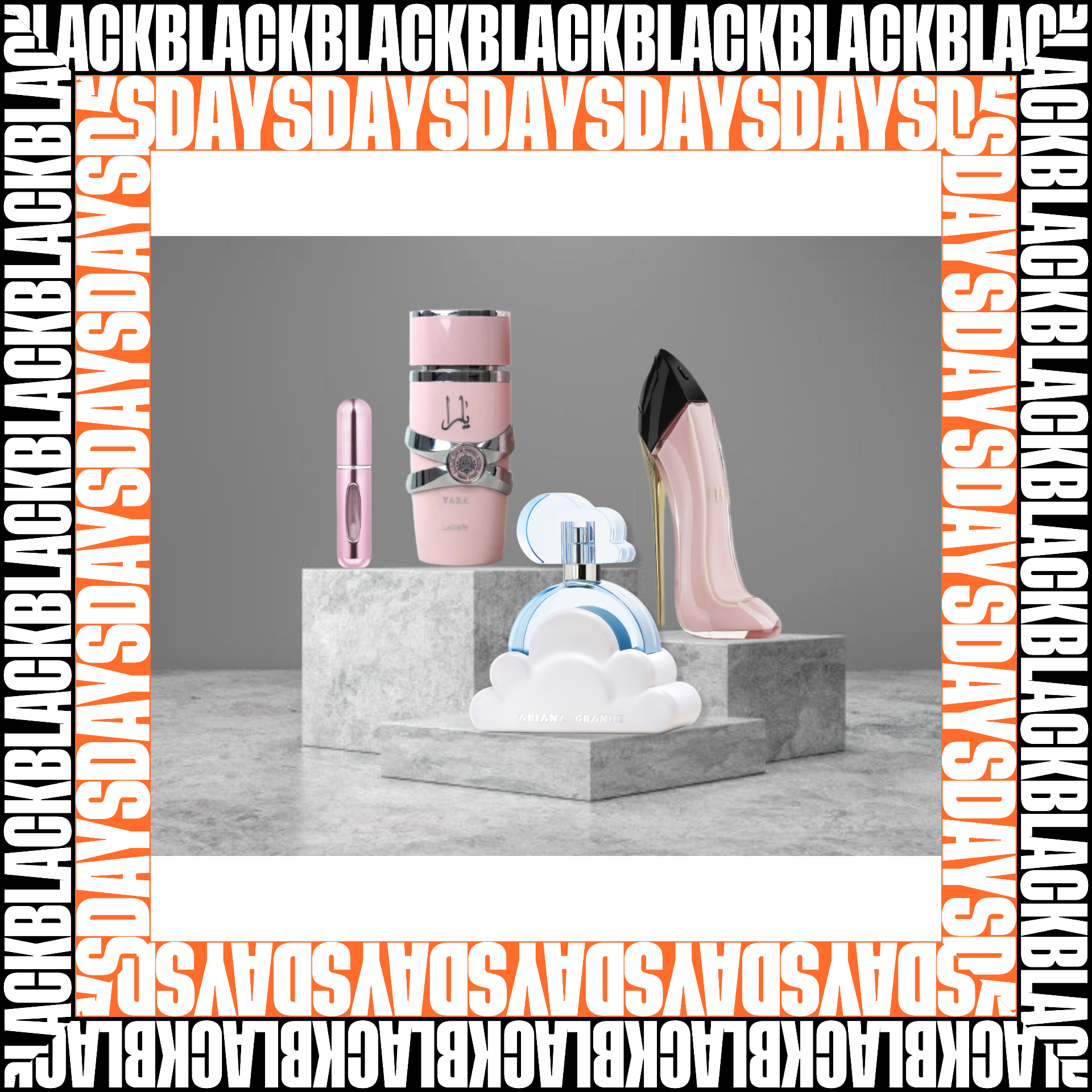 KIT 3 PERFUMES+PERFUMERO BLACK DAYS